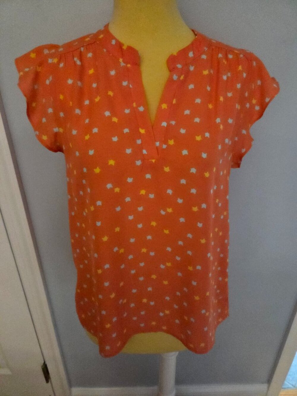 Lipslide Cat Pattern Blouse